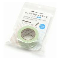 キッチン用ラベルテープ　ドット・グリーン MTHOU015 5個 カモ井加工紙（直送品）