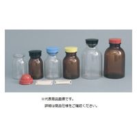 エムアイケミカル 散薬瓶（ＰＣ製）茶 赤 3931 1本（直送品）