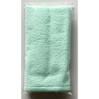 日繊商工 標準の薄さのカラータオル(緑)1枚袋入(200匁=約62g)ふわふわ総パイル CG200GR-1P-(60) 1箱(60枚入)（直送品）