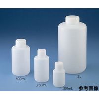 ニッコー・ハンセン Jボトル丸型 広口（ナチュラル）200mL 滅菌済 200本 1513-08 1ケース（200本） 15-1309-55（直送品）