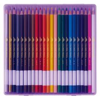 レイメイ藤井 先生おすすめ 色鉛筆 24色セット ケース：バイオレット RE1191V 1個（直送品）