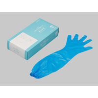 N360 ポリ手袋ロング BLUE 192339 1箱(1200枚入) 水野産業（直送品）