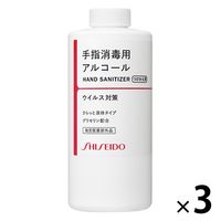 手指消毒用 アルコール さらっと液体タイプ　つけかえ用 500ml 資生堂　3本