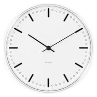 アイ・ネクストジーイー アルネ ヤコブセン 掛時計 Wall Clock CityHall 直径210mm 43631 1個（直送品）