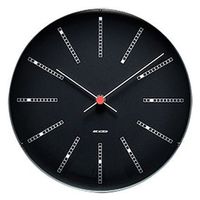 アイ・ネクストジーイー アルネ ヤコブセン 掛時計 WALL CLOCK BANKERS BLACK 直径210mm 43636 1個（直送品）