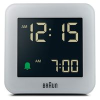BRAUN ブラウン 置き時計 Digital Alarm Clock GRAY BC09G 1個（直送品）