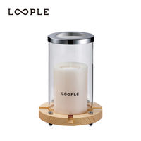 ペガサスキャンドル LOOPLE キャンドルシリンダー「ウッド」