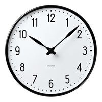 アイ・ネクストジーイー アルネ ヤコブセン 掛時計 Wall Clock Station 直径290mm 43643 1個（直送品）