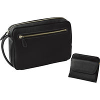 オフィススリーワークス 日本製　牛革セカンドバッグ・財布セット B300-28 1箱（直送品）