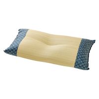 イケヒコ・コーポレーション もちもち　い草くぼみ枕 ブルー いおり50×30ブルー 1袋（直送品）
