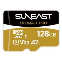 SUNEAST microSDXC UHS-I Card GOLD 128GB SE-MSDU1128B185 1個