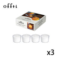 ペガサスキャンドル offti フレグランスカップキャンドル（ホワイトティー） 1セット(12個入)（直送品）