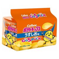 カルビー ポテトチップス　うすしお味５Ｐ 4901330503017 28gX5袋×8個（直送品）