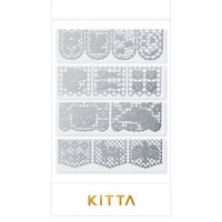 キングジム キッタ レース 40枚入（10枚×4柄） レース KITH010 1セット（5冊）（直送品）