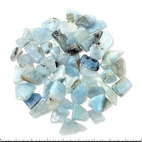 レイアウト素材 さざれ石　アクアマリン（藍玉）　１００ｇ　飾り石 809221 1個（直送品）