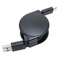 USB Type-Cケーブル 0.8m コード巻き取り USB3.2Gen2 USB（A）[オス] - USB（C）[オス] 1本