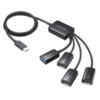 サンワサプライ USB3.2 Gen1+USB2.0 Type-Cコンボハブ（4ポート） USB-3TC436BK 1個