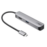 サンワサプライ USB Type-Cマルチ変換アダプタ（HDMI＋カードリーダー付き） USB-3TCHC5S 1個（直送品）