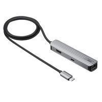 サンワサプライ USB Type-Cマルチ変換アダプタ（HDMI＋LAN付・ケーブル1m） USB-3TCHLP7S-1 1個（直送品）