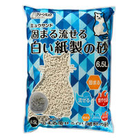 クリーンミュウ 猫砂 固まる流せる白い紙製の砂 シーズイシハラ