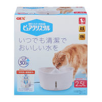 ピュアクリスタル 猫用 給水器 ホワイト 給水器 2.5L ジェックス