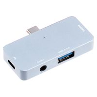 ドッキングステーション USB Type-Cハブ HDMI 3.5mm 4極 USB-A シルバー UD-C02SL 1個