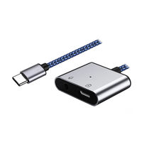 USB Type-C オーディオ変換 PD60W給電 3.5mm イヤホンジャック 変換アダプタ USBハブ ドック 1個