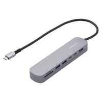 ドッキングステーション USBハブ タイプC PD対応 HDMI SDカード 固定スタンド付 DST-C20SV エレコム 1個