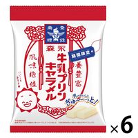 森永牛乳プリンキャラメル袋 6袋 森永製菓 キャラメル ソフトキャンディ 個包装