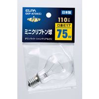 朝日電器株式会社 ミニクリプトン球 GKP-H75H(C) 1個（直送品）