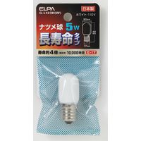 朝日電器株式会社 ナツメ球５ＷＥ１７Ｗロング G-L123H(W) 1個