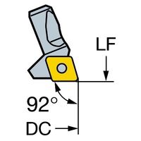 サンドビック ファインボーリング カートリッジ 【E】 391.38A-2-T11A 1PC（直送品）