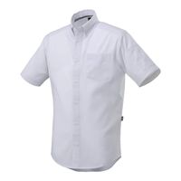 ユニット ミズノ布帛シャツ半袖ホワイトXL HO-635WH-XL 1着（直送品）