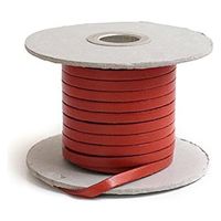 日本紐釦貿易(Nippon Chuko) NBK ヌメ革テープ 5mm巾 長さ10m巻 赤 MTLS1005-8（直送品）