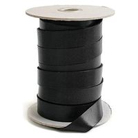 日本紐釦貿易(Nippon Chuko) NBK ヌメ革テープ 20mm巾 長さ10m巻 黒 MTLS1020-7（直送品）