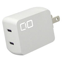 USB充電器 65W USB Type-C 2ポート 小型 急速充電 NovaPort DUO ホワイト ACアダプター 1個