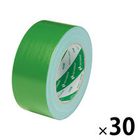 【ガムテープ】 カラー布粘着テープ No.102N 0.30mm厚 ライトグリーン 幅50mm×長さ25m ニチバン 30巻入