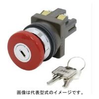 IDEC φ30 シリーズ 押ボタンスイッチ 大形プッシュロック鍵リセット形 ABN3K11R 1個（直送品）