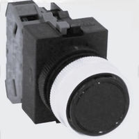 IDEC φ22 TWシリーズ 押ボタンスイッチ 平形 モメンタリ形 M3.5ねじ端子 ABW101Y 1個（直送品）