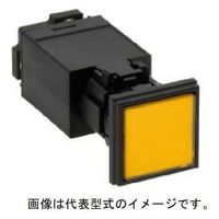 IDEC φ22HWシリーズパイロットライト角平形記名式LED照光AC200/220V HW2P-1M2Y 1個（直送品）