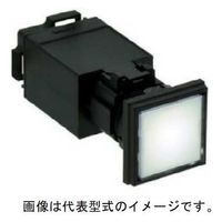 IDEC φ22HWシリーズパイロットライト角平形記名式LED照光AC200/220V HW2P-1M2PW 1個（直送品）