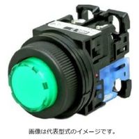 富士電機 φ30 AR30シリーズ照光押しボタンスイッチ 緑 丸フレーム AC/DC24V　AR30E0L-10E3G　1台（直送品）