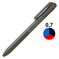 ぺんてる Calme(カルム)3色ボールペン 0.7mm カーキ軸 BXAC37D 10本（直送品）