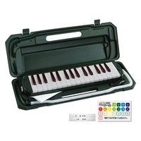 KC キョーリツ 鍵盤ハーモニカ(メロディピアノ) 32鍵 P3001-32K/MGR (ドレミシール・クロス・名前シール付き)（直送品）