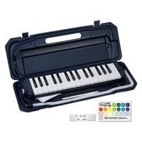 KC キョーリツ 鍵盤ハーモニカ(メロディピアノ) 32鍵 P3001-32K/NV (ドレミシール・クロス・名前シール付き)（直送品）