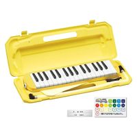 KC キョーリツ 鍵盤ハーモニカ(メロディピアノ) 32鍵 P3001-32K/YW (ドレミシール・クロス・名前シール付き)（直送品）