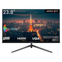 23.8インチ 液晶ディスプレイ(1920x1080/IPS/HDMI/VGA/チルト/非光沢) JN-IPS2380FHD-N（直送品）