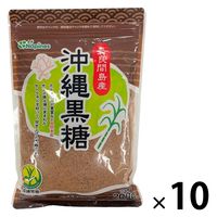 沖縄黒糖 200g 10袋 多良間島産 大東製糖  チャック付き袋