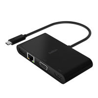 ドッキングステーション USB Type-C 100W LAN、HDMI、VGAポート 変換 MacBook iPad 1個 Belkin ベルキン