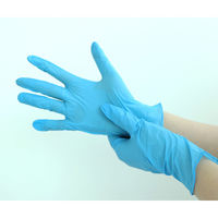 山善 ニトリル 使い捨て手袋 左右兼用 粉なしタイプ ブルー YO-NTG